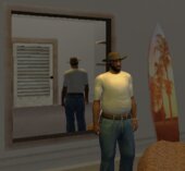 Un-sagged Blue Jeans
